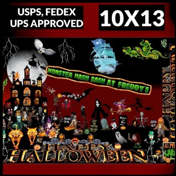 25 10x13 Poly Mailers Halloween Shipping Envelopes PRICE IS FIRM Monster Fall - Picture 8 of 11